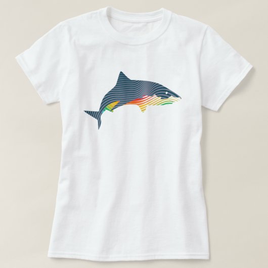T-shirt Illustration de Swoosh Shark (Design devant)