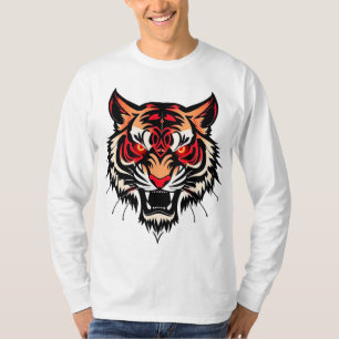 T-shirt Illustration de tête de tigre