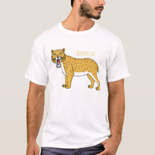 T-shirt Illustration de tigre à dents de sabre
