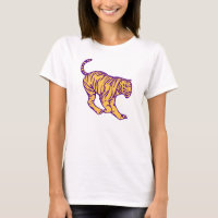 Illustration de tigre de chat sauvage de bandes vi