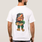 T-shirt Illustration de troll drôle scandinave aquarelle (Dos)