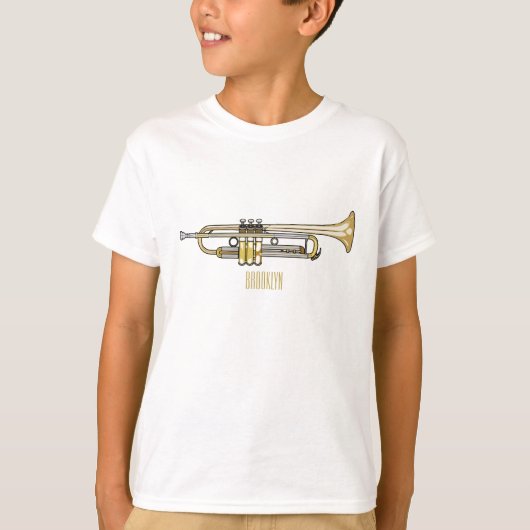 T-shirt Illustration de trompette (Devant)