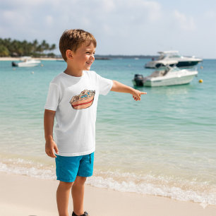 T-shirt Illustration de vedette amusante Design de bateau
