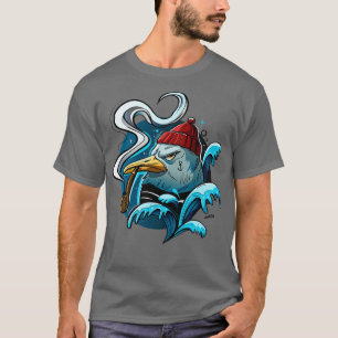 T-shirt Illustration de voilier Seagull
