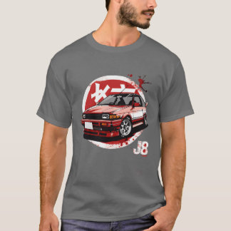 T-shirt Illustration de voiture de style JDM rétro famille
