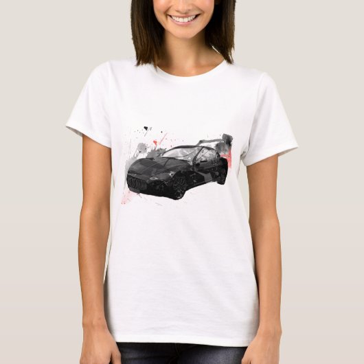 T-shirt illustration de voiture du GT de maserati (Devant)
