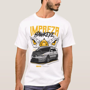 T-shirt  Illustration de voiture Subaru Impreza Hawkeye ST