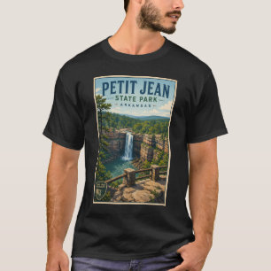T-shirt Illustration de voyage au parc d'État Petit Jean A