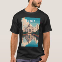 Illustration de voyage en Inde Art vintage