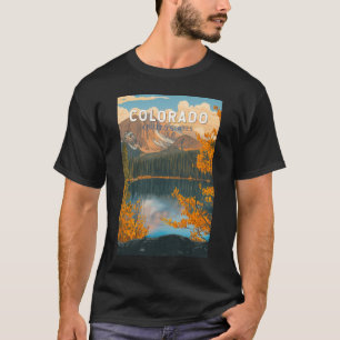 T-shirt Illustration de voyage vintage Colorado