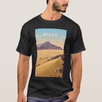 Illustration de voyage vintage du Niger