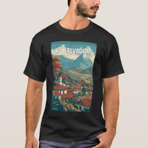 T-shirt Illustration de voyage vintage El Salvador