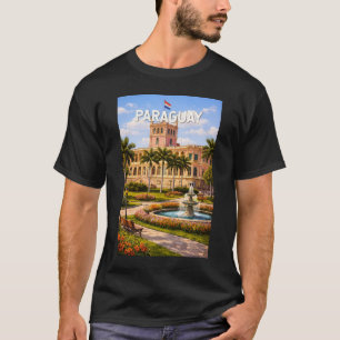 T-shirt Illustration de voyage vintage sur le Paraguay