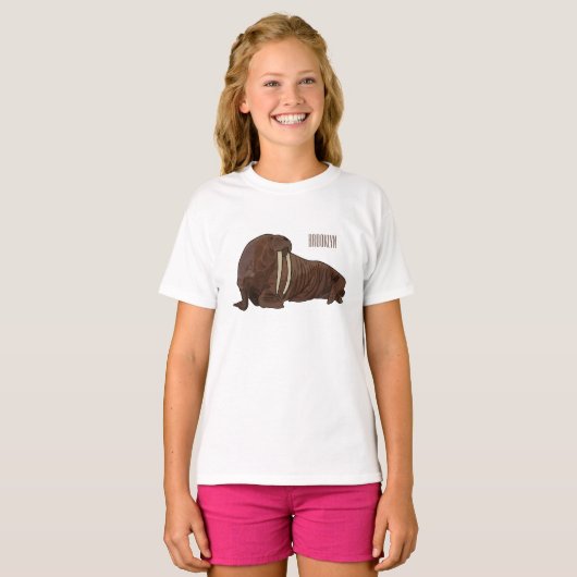 T-shirt Illustration de Walrus (Devant entier)