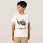 T-shirt Illustration d'Emu bird (Devant entier)
