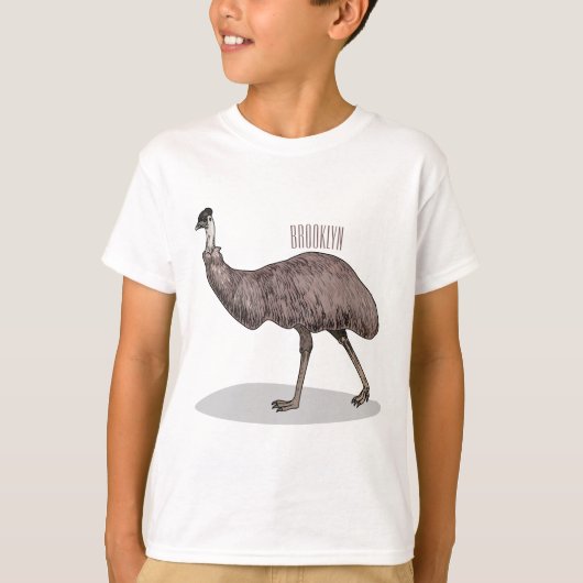 T-shirt Illustration d'Emu bird (Devant)