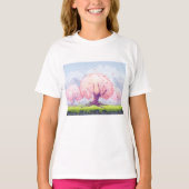 T-shirt Illustration des arbres roses (Devant)