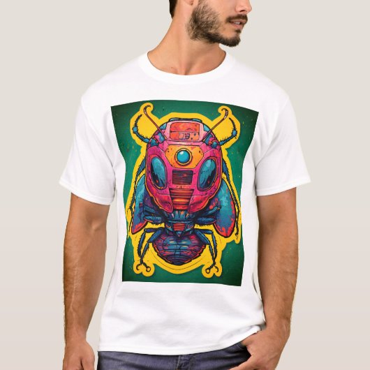 T-shirt Illustration des autocollants (Devant)