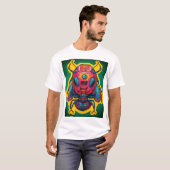 T-shirt Illustration des autocollants (Devant entier)