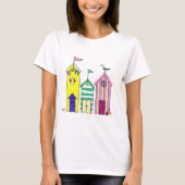 T-shirt Illustration des Beach Huts 1 (Devant)