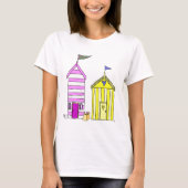 T-shirt Illustration des Beach Huts 3 (Devant)