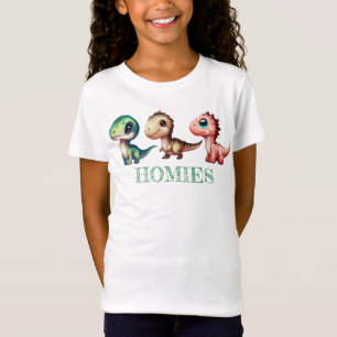 T-Shirt Illustration des dinosaures de bébé mignons