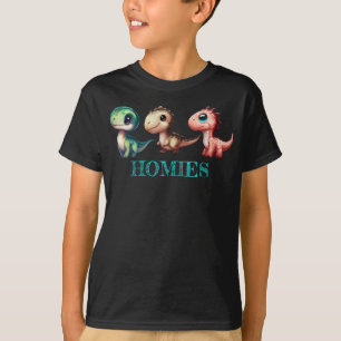 T-shirt Illustration des dinosaures de bébé mignons