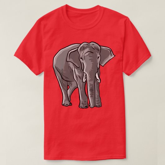 T-shirt Illustration des éléphants (Design devant)