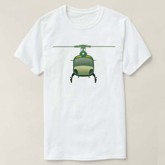 T-shirt Illustration d'Eurocopter AS350 Helicopter Art (Design devant)