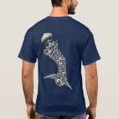 T-shirt Illustration d'explosion cérébrale Ghettoblaster (Dos)