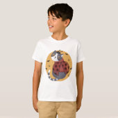 T-shirt Illustration d'Halloween : Ladybug Cat (Devant entier)