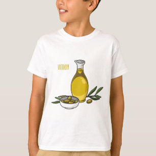T-shirt Illustration d'huile d'olive
