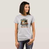 T-shirt Illustration d'humour de programmeur de chat de ca (Devant entier)
