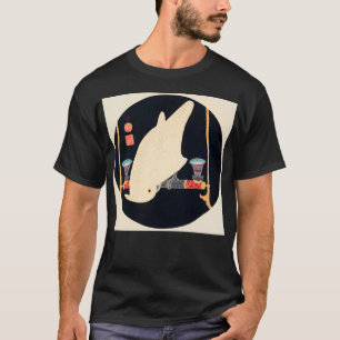 T-shirt Illustration d'Ito Jakuchu sur Macaw blanc