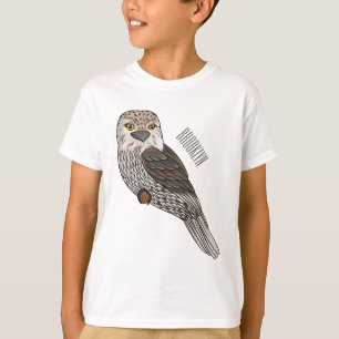 T-shirt Illustration d'oiseau de Tawny frogmouth