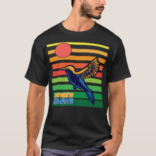 T-shirt Illustration d'oiseau vintage - Art du colibri