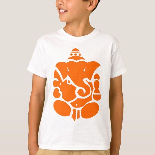 T-shirt Illustration d'Orange Ganesha (Devant)