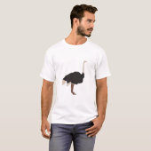 T-shirt Illustration d'Ostrich Bird (Devant entier)