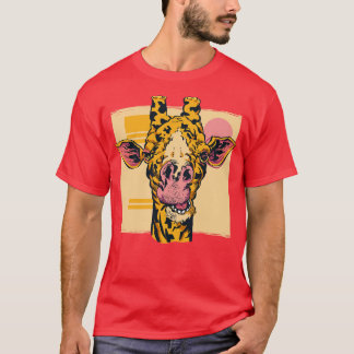 T-shirt Illustration drôle Giraffe Lover Giraffe