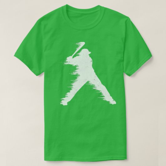 T-shirt Illustration du batteur de baseball (Design devant)