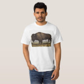 T-shirt Illustration du bison américain (Bos Americanus) (Devant entier)