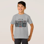 T-shirt illustration du boombox 80s (Devant entier)
