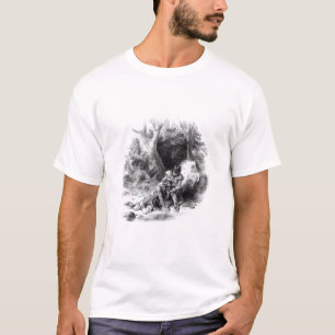 T-shirt Illustration 'du bout des Mohicans