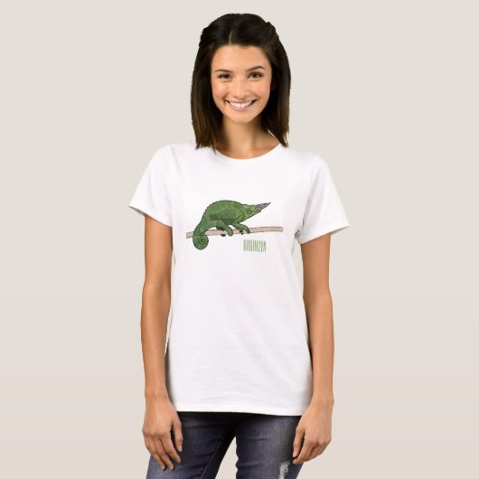 T-shirt Illustration du caméléon de Jackson (Devant entier)