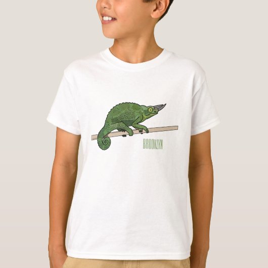 T-shirt Illustration du caméléon de Jackson (Devant)