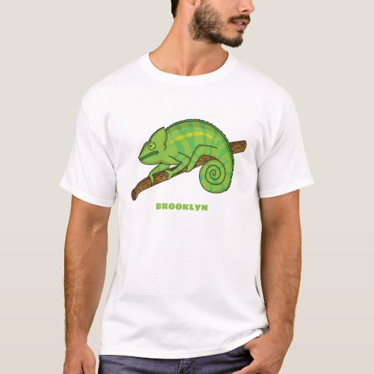 T-shirt Illustration du caméléon de la parson (Devant)