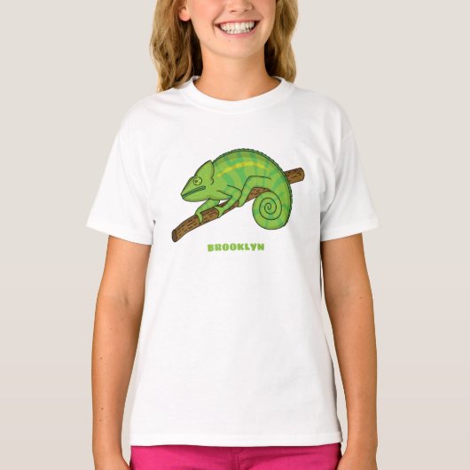 T-shirt Illustration du caméléon de la parson (Devant)