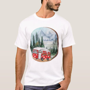 T-shirt Illustration du camping Mountain Adventure