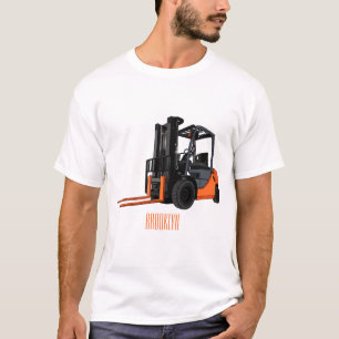 T-shirt Illustration du chariot élévateur