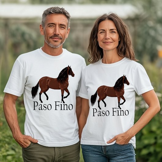 T-shirt Illustration du Cheval Paso Fino Equestrian